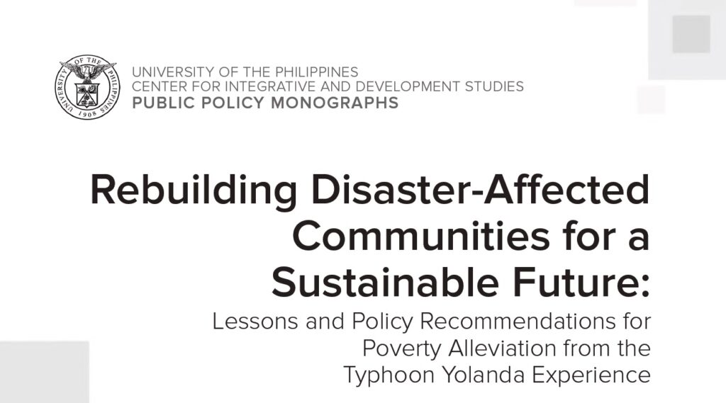 Rebuilding Disaster-Affected Communities for a Sustainable Future (2019)