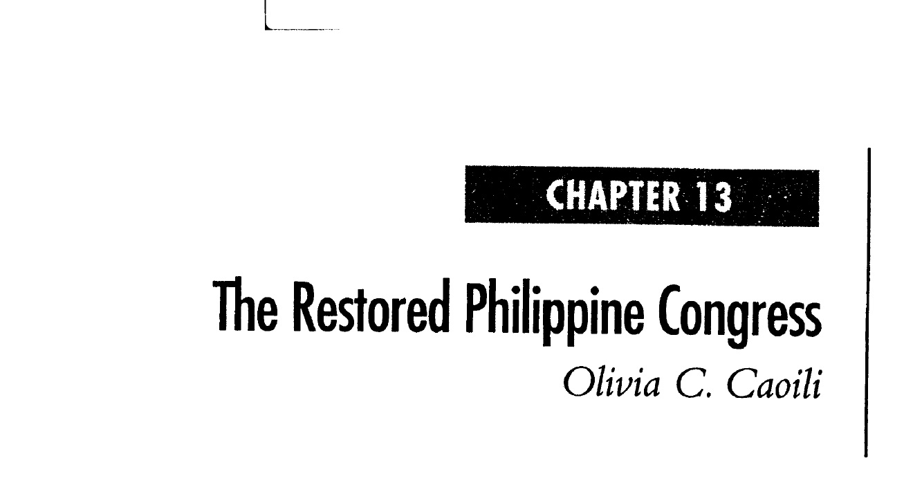 The Restored Philippine Congress (2006)