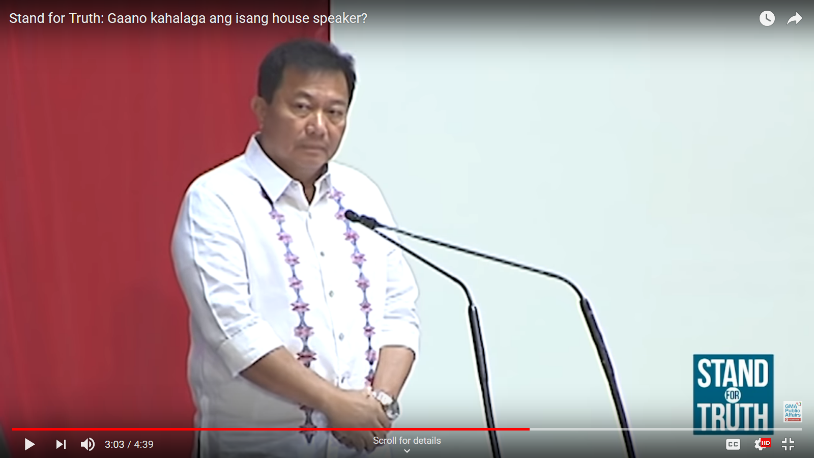 Stand for Truth: Gaano kahalaga ang isang house speaker?